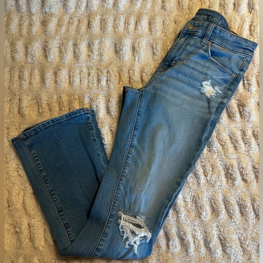 AE Stretch High-Waisted Skinny Kick Jean